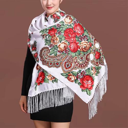 70x170cm Women Fashion Embroidery Shawls Scarf Pashmina Flower Printed Wraps Scarves