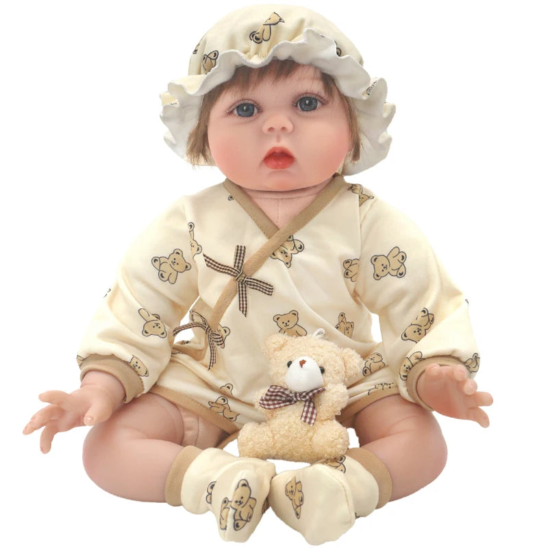 55cm Toys Wears Dress Sets 22 Inch Reborn Baby Doll Clothes