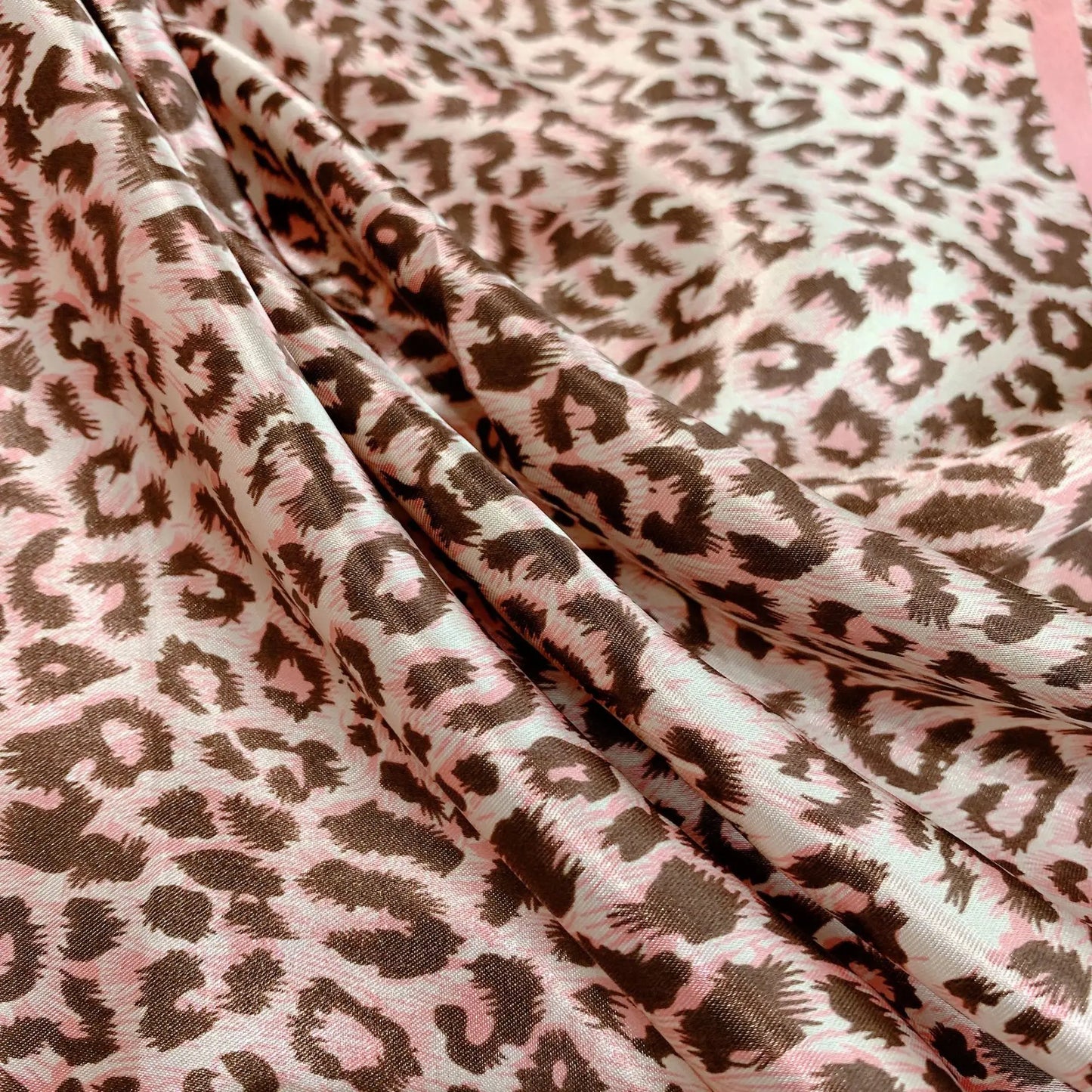 Women Fashion Scarf Square Silk Leopard Prints Large Bandana Shawl Wraps Scarves