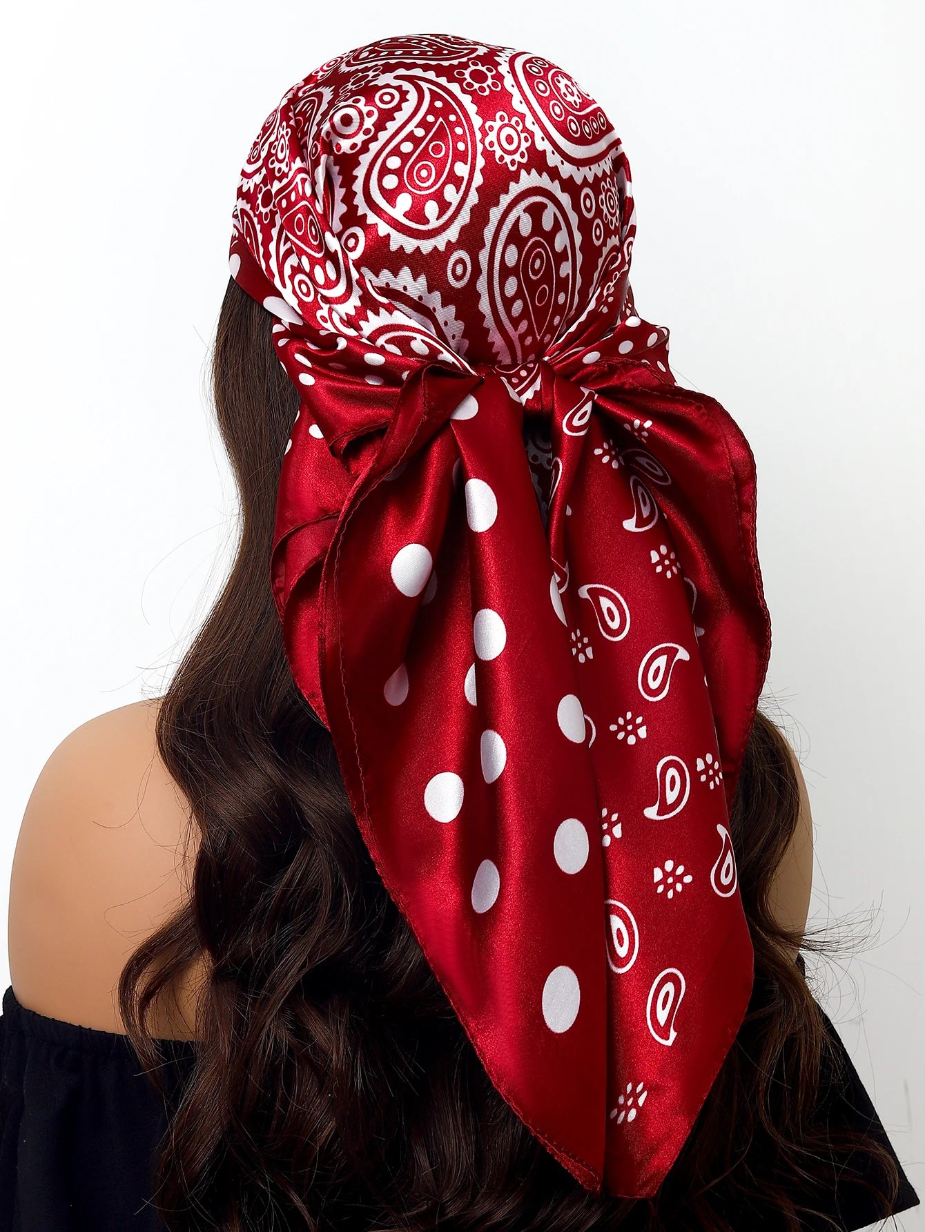 90cm Women Four Seasons Square Silk Satin Bandana Wrap Shawl Scarves Scarfs Sqk2