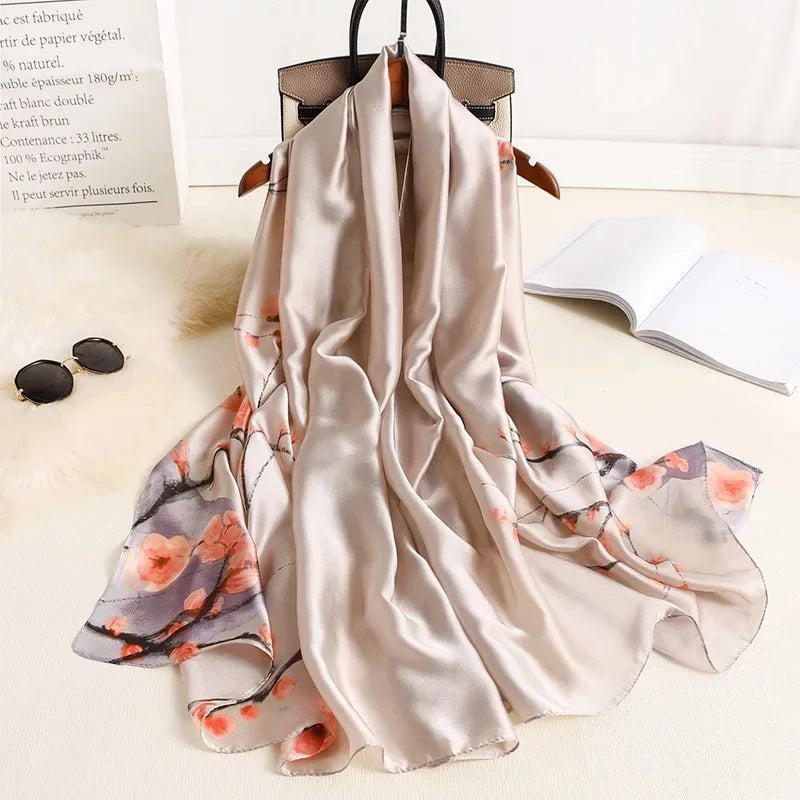 180X90cm Women Four Seasons Bandanna Designs Square Wrap Shawl Scarf Scarves kgL5