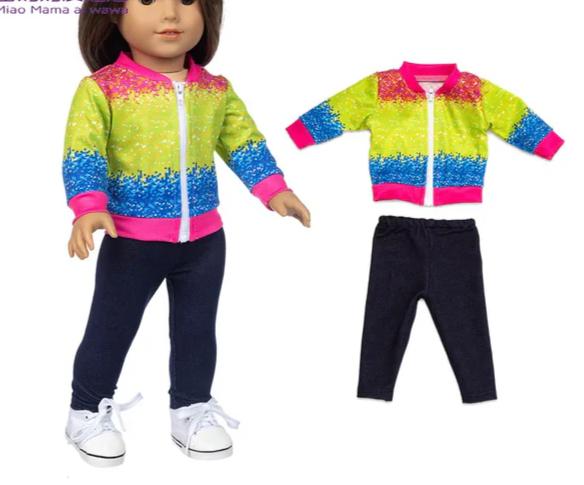 18 Inch Girl Coat Dress Baby Doll Gift Toys Clothes
