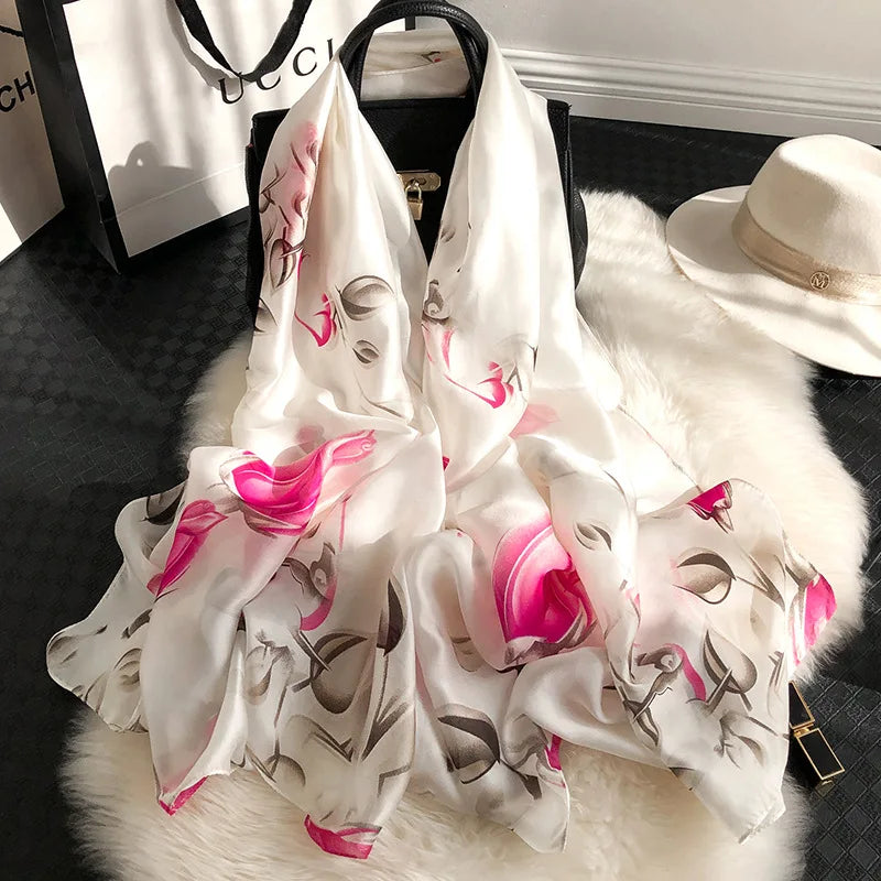 180X90cm Women Four Seasons Bandanna Designs Square Wrap Shawl Scarf Scarves kgL5