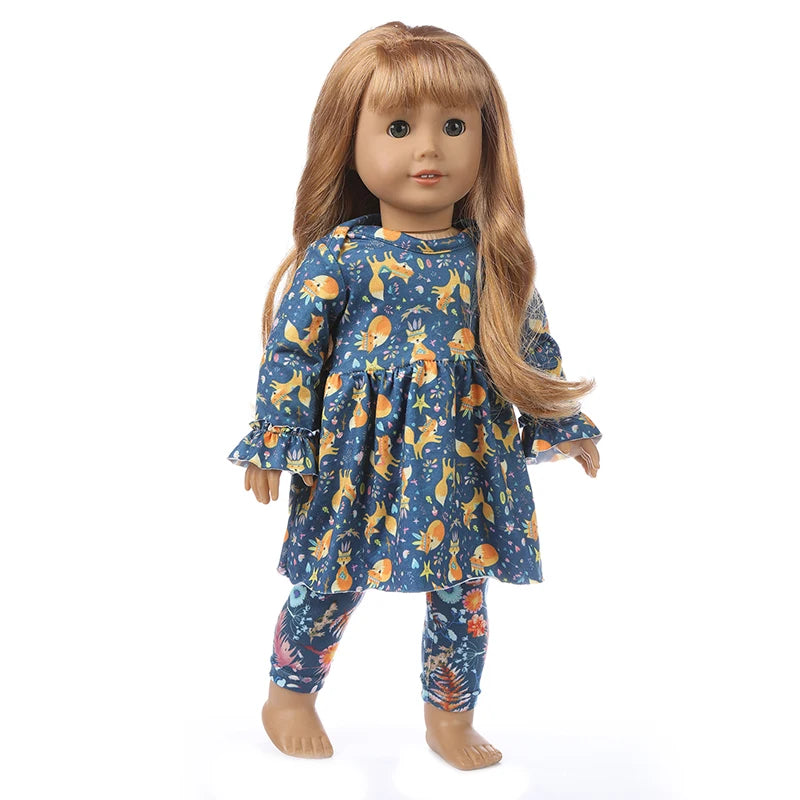 18 Inch 43cm Baby American Og Girl Doll Toys Costume Clothes