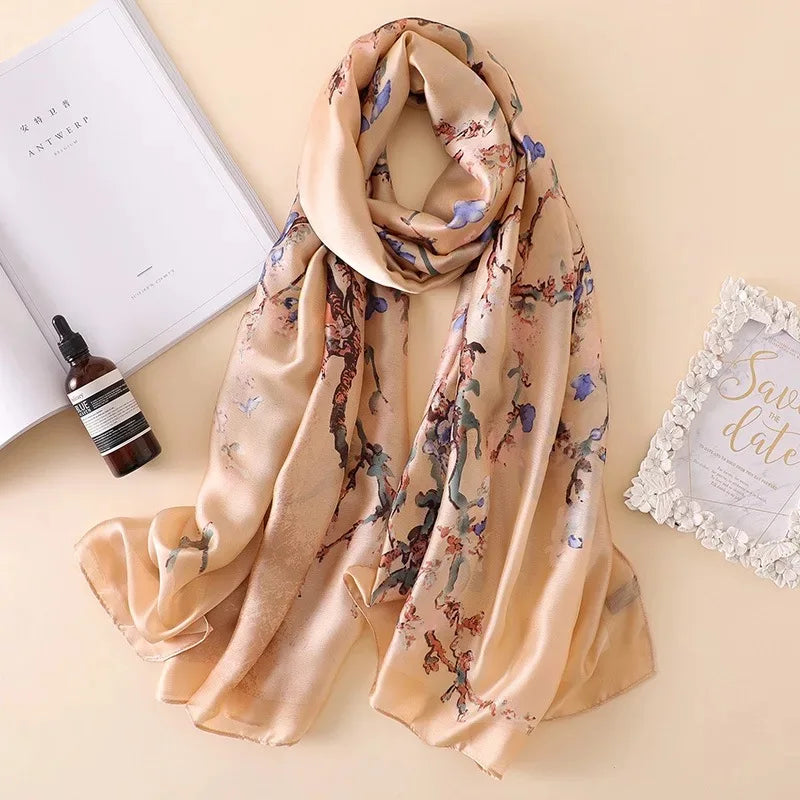 180X90cm Women Four Seasons Bandanna Designs Square Wrap Shawl Scarf Scarves kgL5