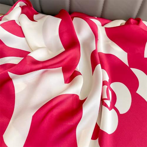 180x90cm Women Fashion Large Satin Silk Scarf Bandana Turban Shawl Scarves