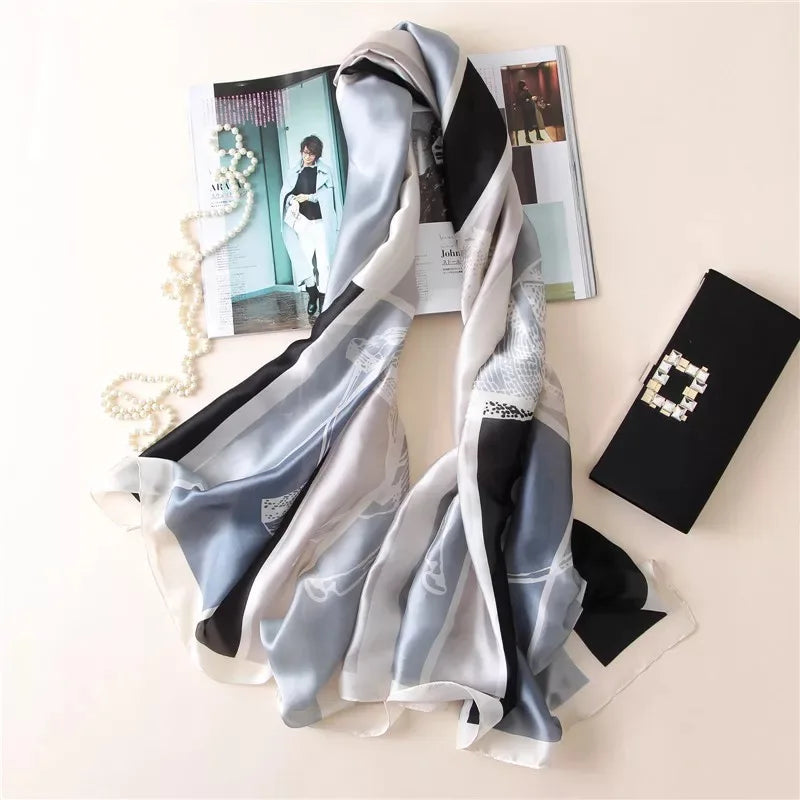 180X90cm Women Four Seasons Bandanna Designs Square Wrap Shawl Scarf Scarves kgL5