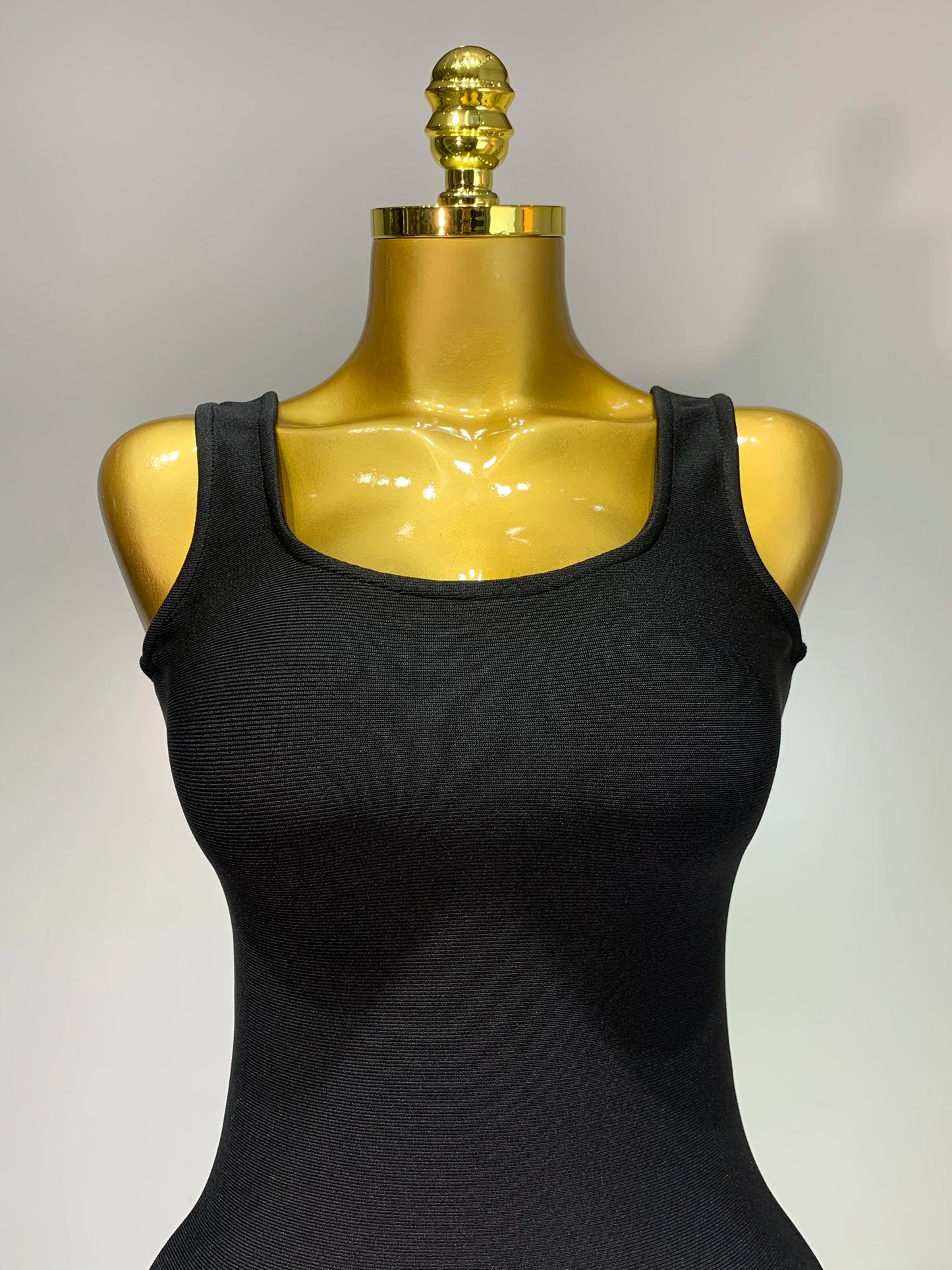 Women Spaghetti Strap Bodycon Short Black Pleated Ruffle Hem Sleeveless Evening Party Cocktail Birthday Dress