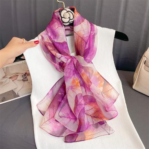 Women Beach Scarf Georgette Silk Shawls Design Printed Wraps Scarves