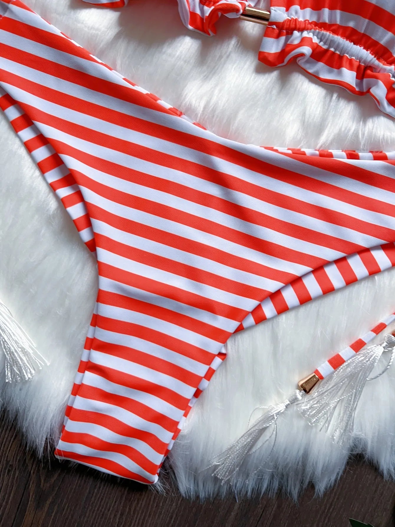 Sexy Print Bandage Bikini Two-piece Triangle Swimwear Brazilian Bathing Suit