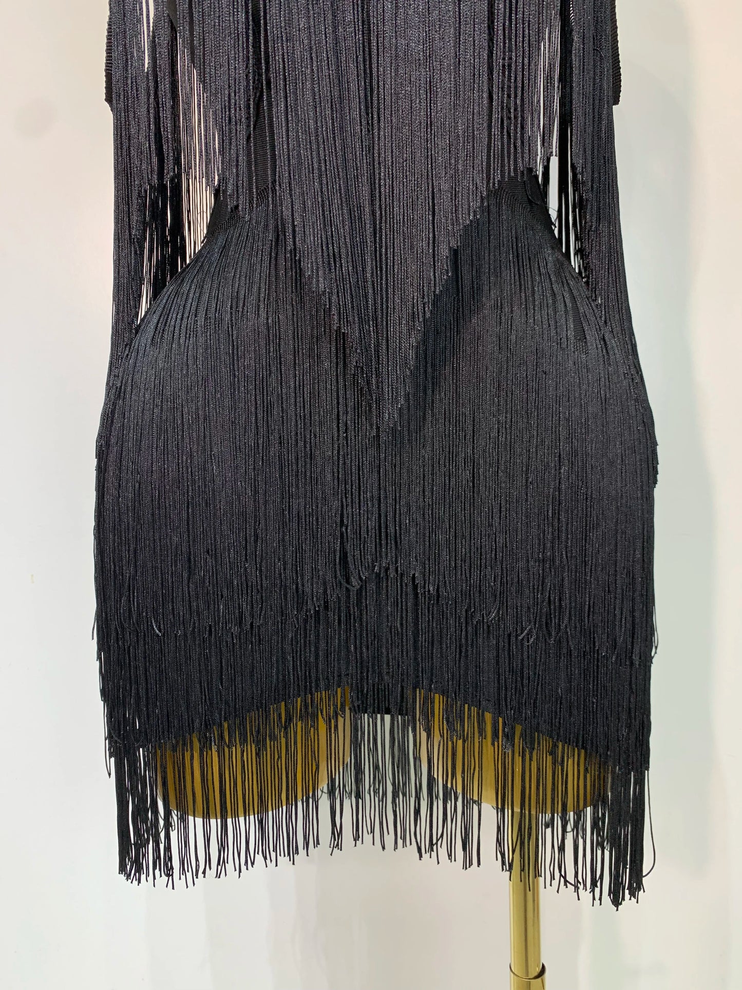 Sexy Strapless Tassel Off Shoulder Bandage Celebrity Evening Party Mini Birthday Dress