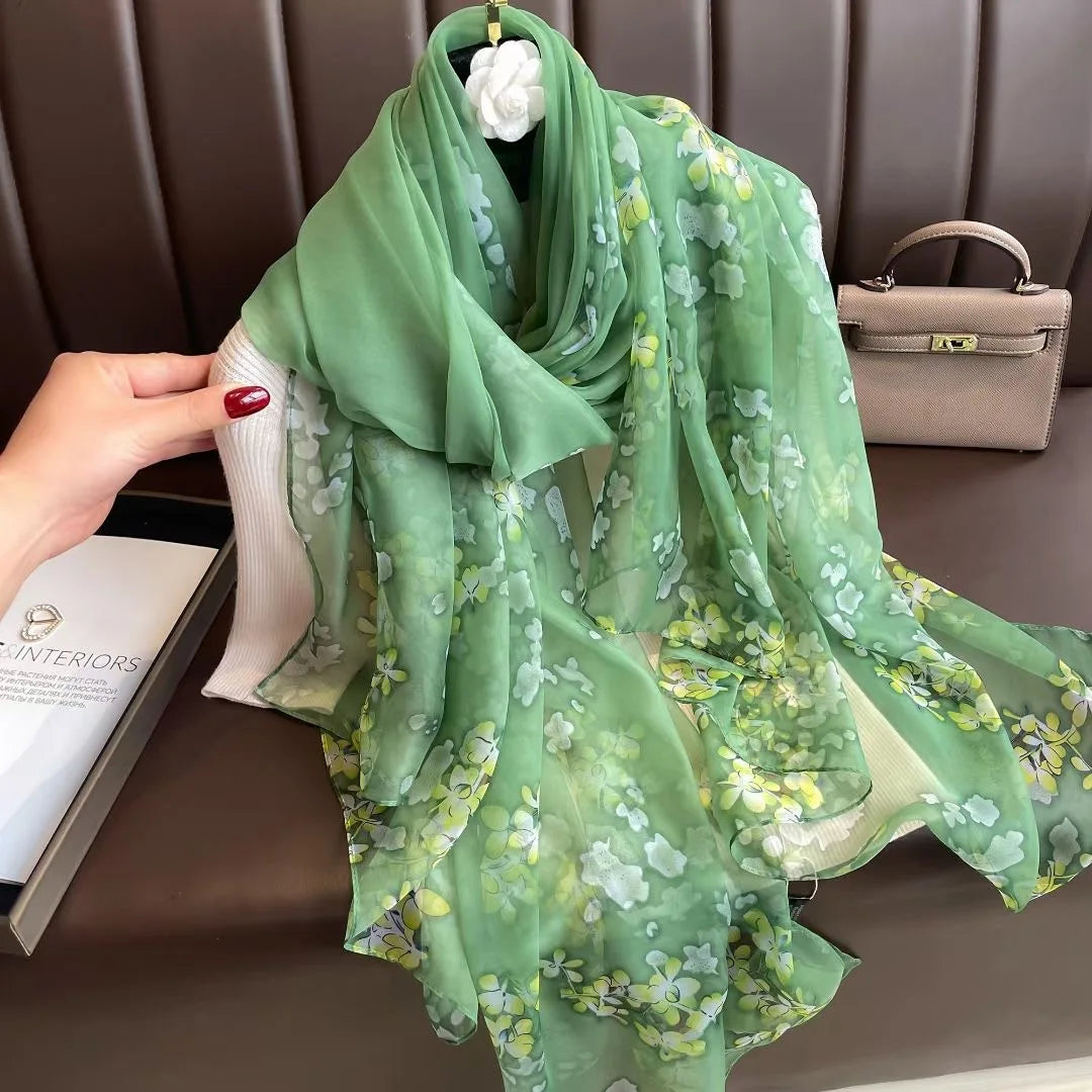 180X90cm Women Four Seasons Bandanna Designs Square Wrap Shawl Scarf Scarves kgL7