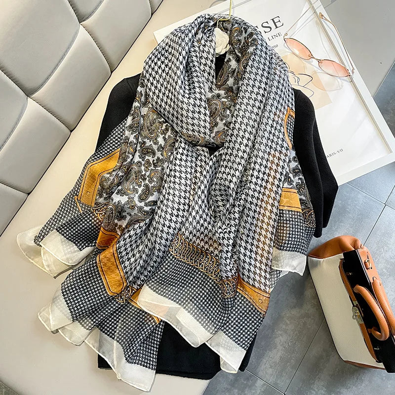 180X130CM Women Fashion Warm Pashmina Cashmere Silk Scarf Scarves