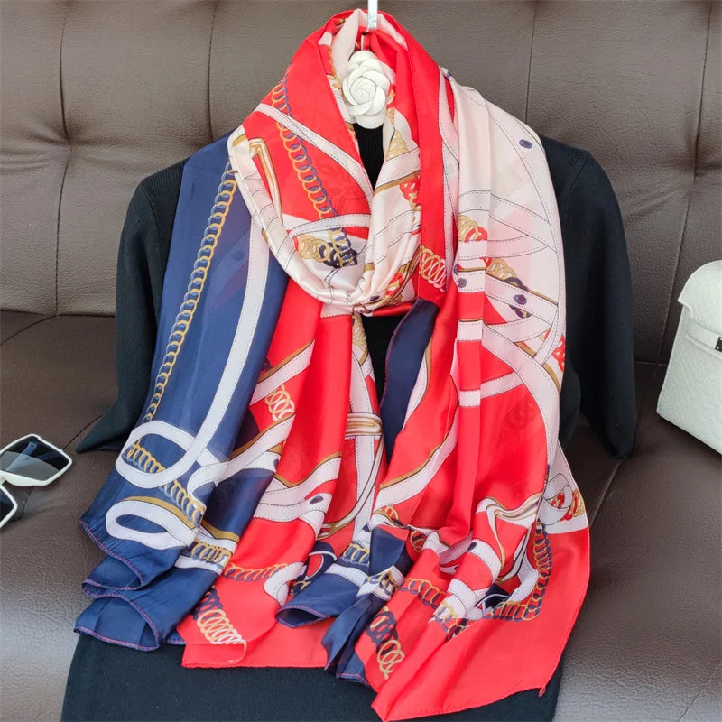 180X90cm Women Four Seasons Bandanna Designs Square Wrap Shawl Scarf Scarves kgL2