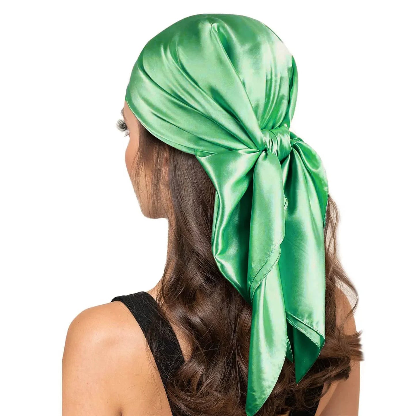 90*90cm Women Satin Silk Scarf Top Headwraps Bandana Wrap Shawl Scraves
