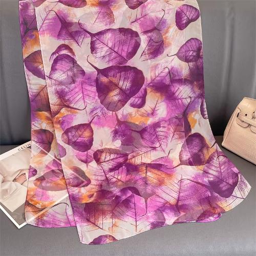Women Beach Scarf Georgette Silk Shawls Design Printed Wraps Scarves