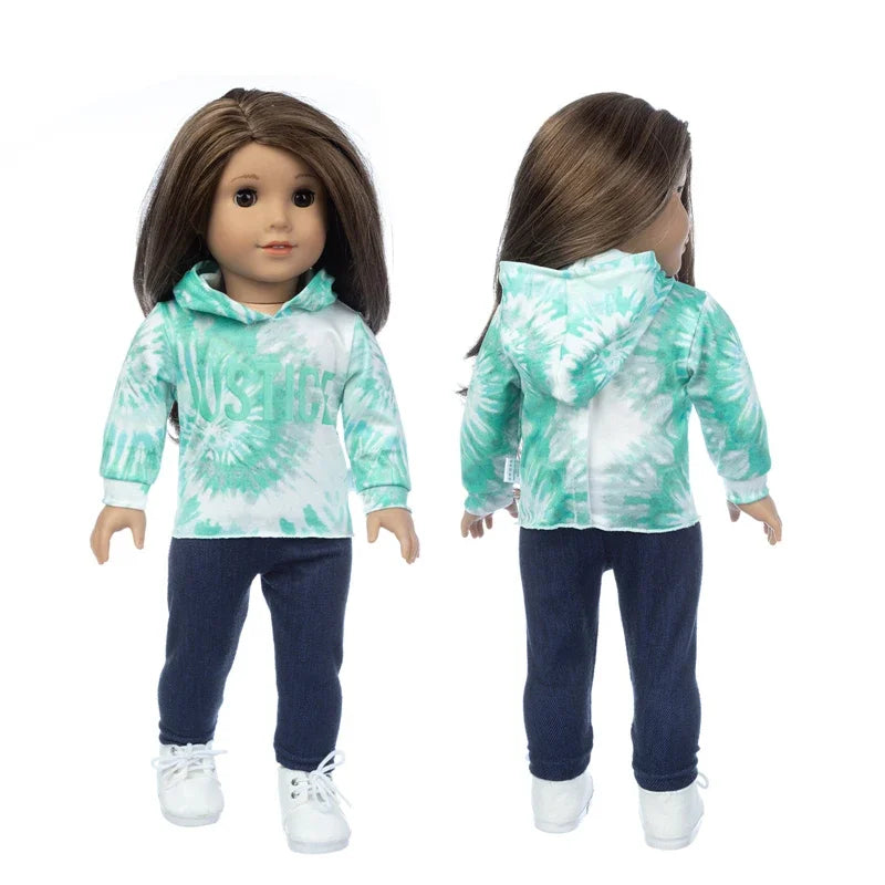43cm Baby Doll Clothes 18 Inch American OG Girl Outfit Toys Wear d