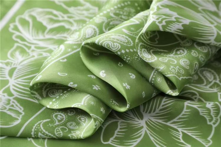 70cm Women Fashion Floral Print Square Silk Scarf Satin Shawl Wrap Scarves