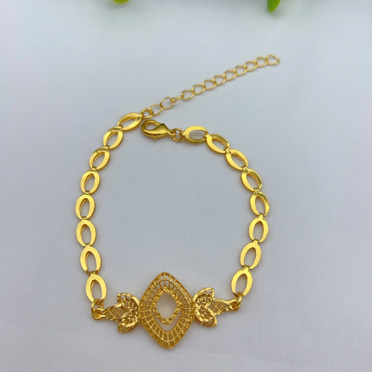 24K Gold Plated Women Wedding Dubai African Indian Brazilian Pendant Necklace Earrings
