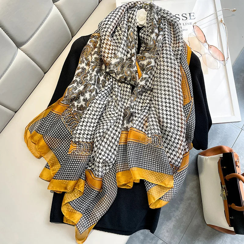 180X130CM Women Fashion Warm Pashmina Cashmere Silk Scarf Scarves