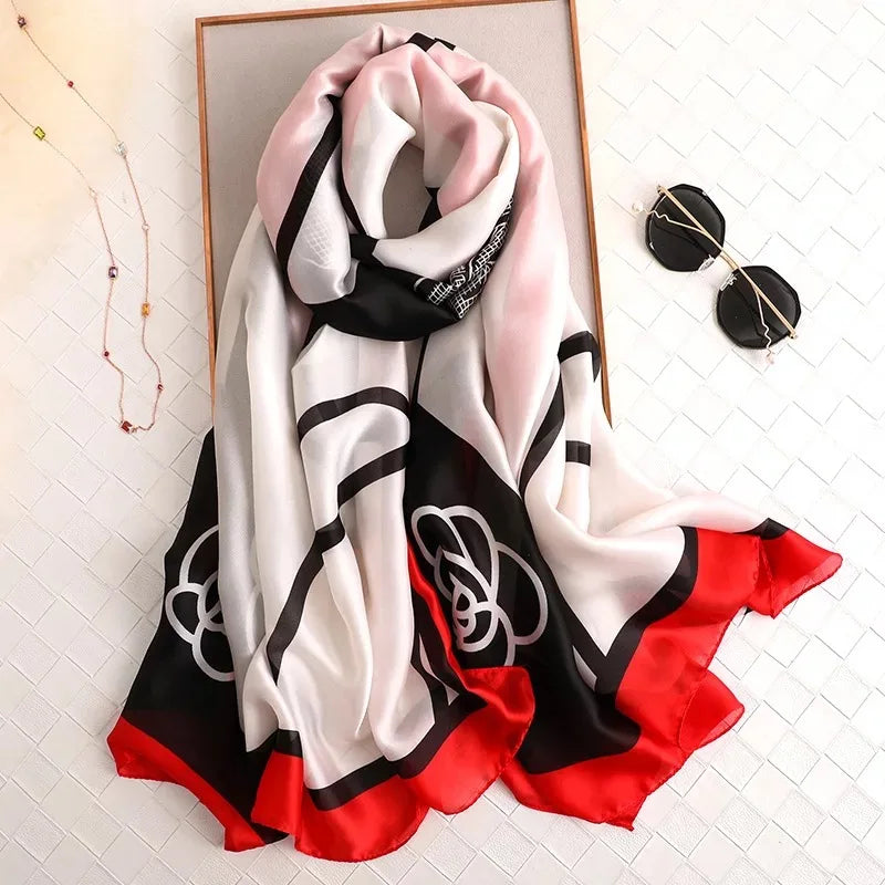 180X90cm Women Four Seasons Bandanna Designs Square Wrap Shawl Scarf Scarves kgL5