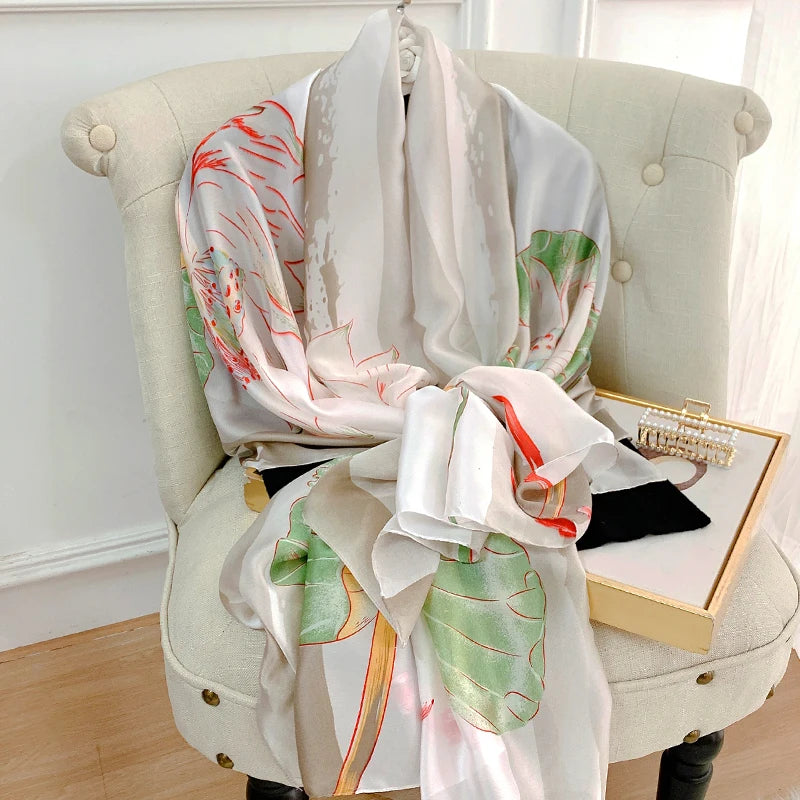 180X90cm Women Four Seasons Bandanna Designs Square Wrap Shawl Scarf Scarves kgL6