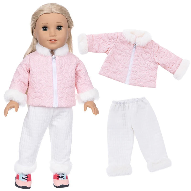 18 Inch Girl Coat Dress Baby Doll Gift Toys Clothes