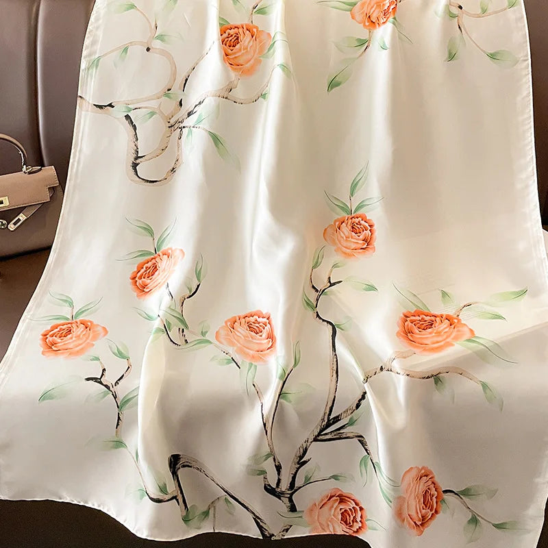 180X90cm Women Four Seasons Bandanna Designs Square Wrap Shawl Scarf Scarves kgL3