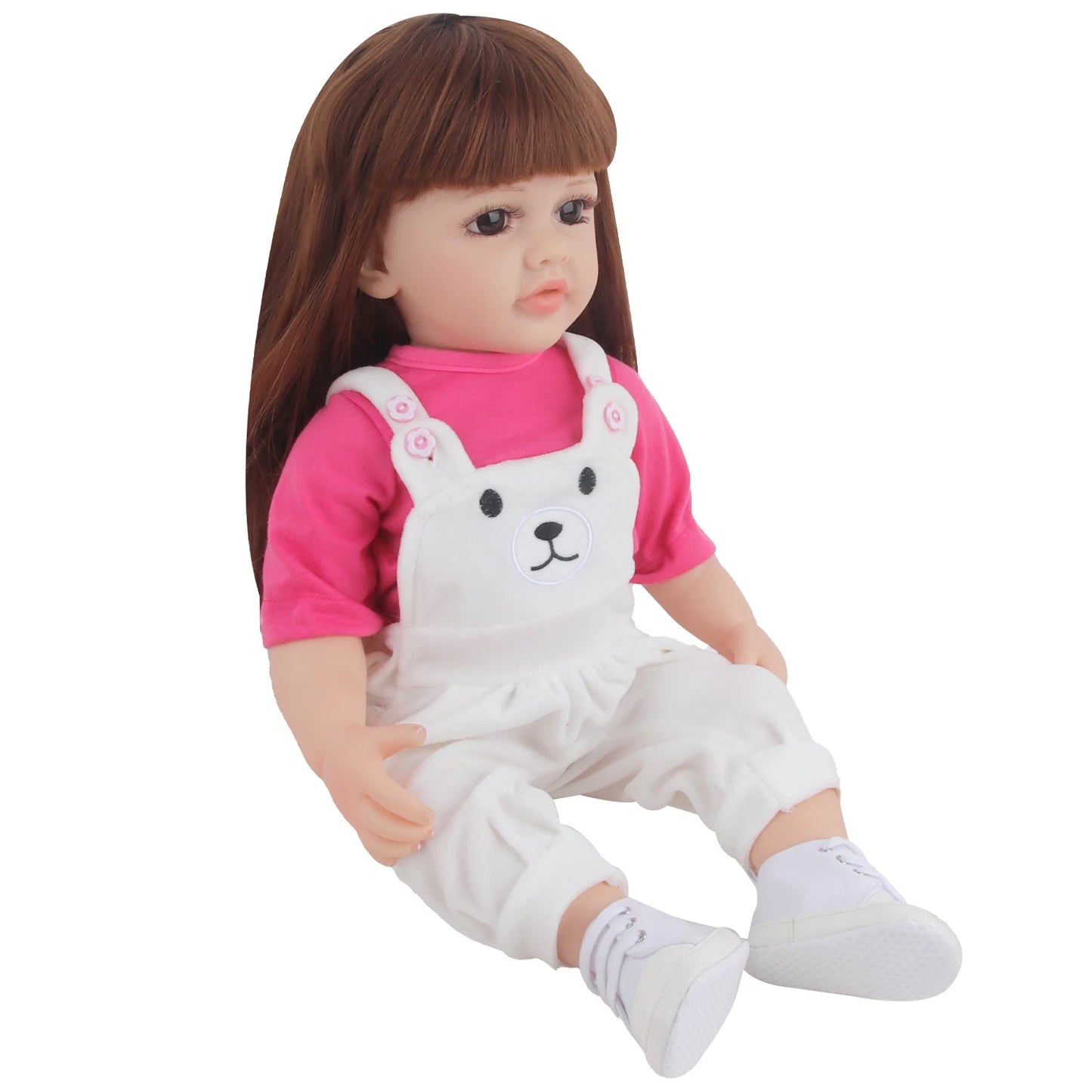 55CM Reborn Baby Newborn Girl Doll Clothes Backband Pants + T-Shirt Suit For 22 Inches Toys