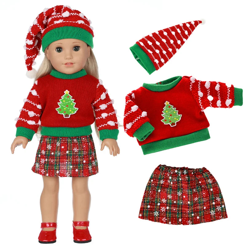 18 Inch Girl Coat Dress Baby Doll Gift Toys Clothes