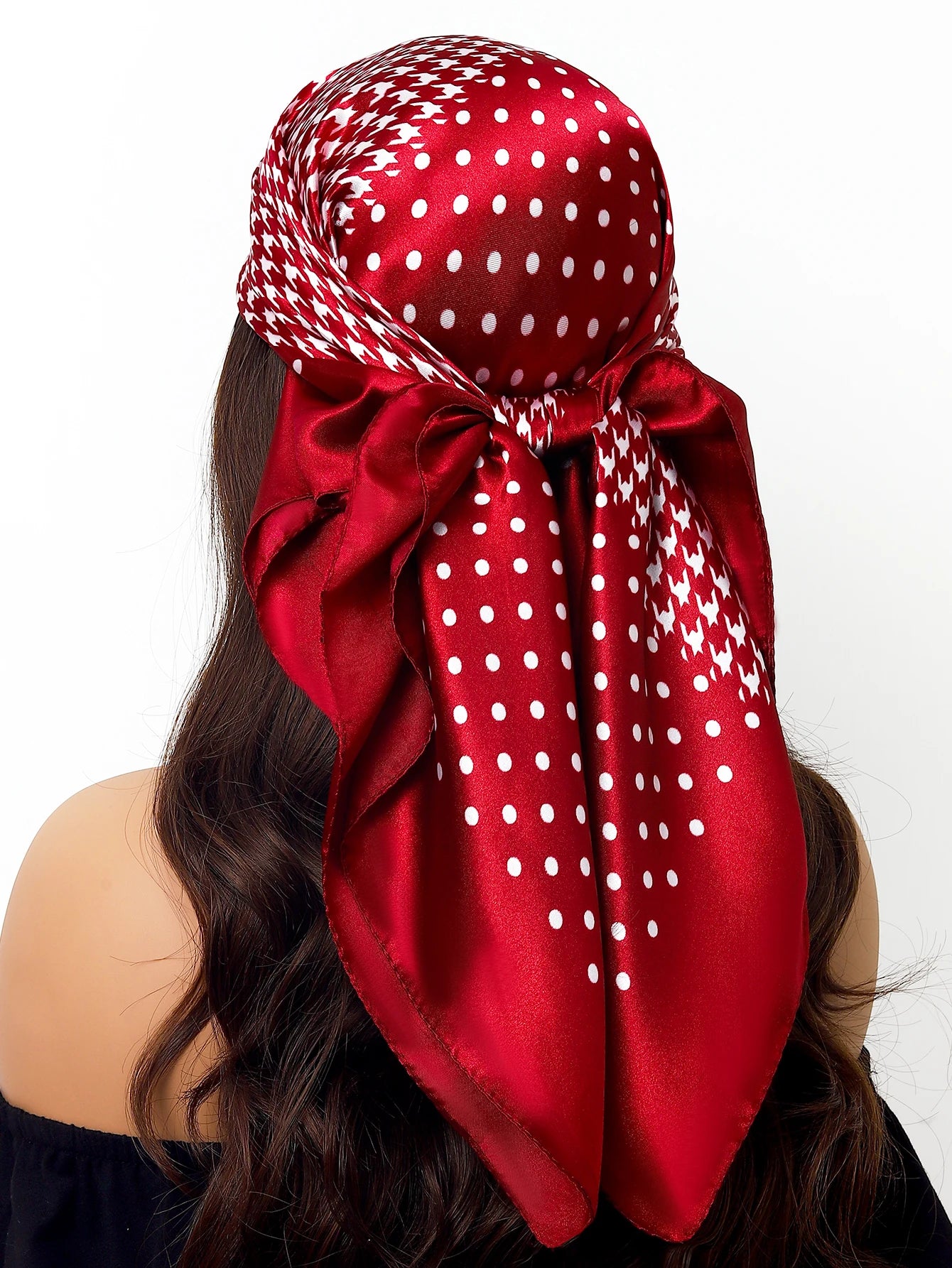 90cm Women Four Seasons Square Silk Satin Bandana Wrap Shawl Scarves Scarfs Sqk2