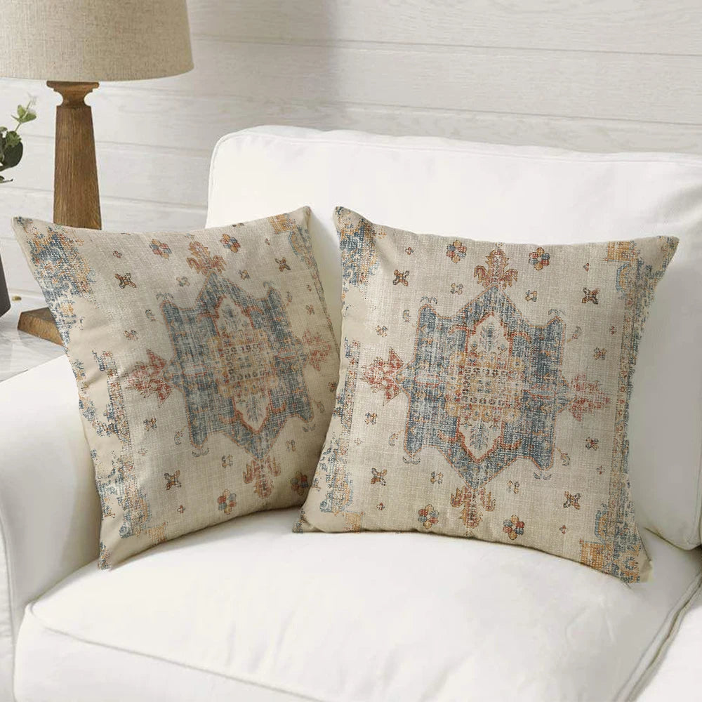 18x18 Inch 2pcs/Sets Abstract Design Carpet Pattern National Stylish Pillowcase Sofa Home Decor