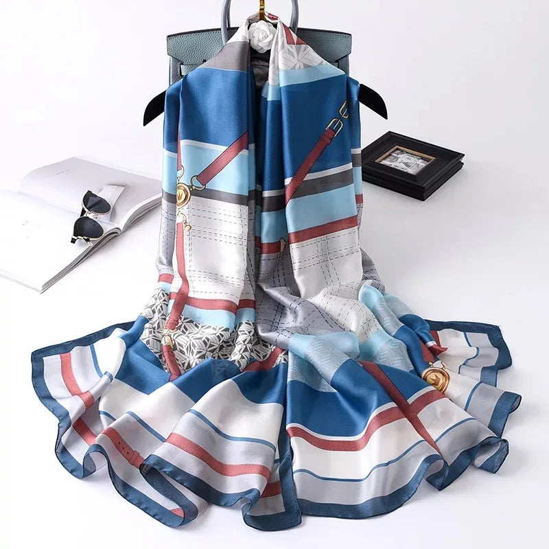 180X90cm Women Four Seasons Bandanna Designs Square Wrap Shawl Scarf Scarves kgL5