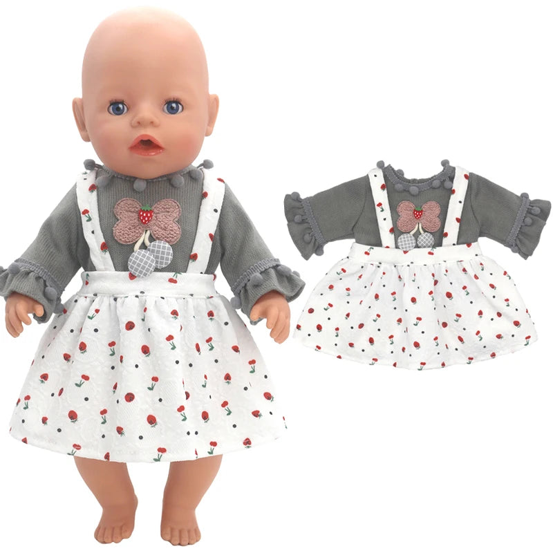 18 Inch 43cm Baby American Og Girl Doll Toys Costume Clothes