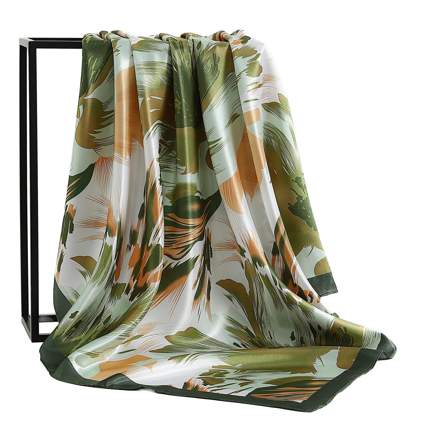 90*90cm Vintage Flowers Women Four Seasons Bandanna Designs Square Wrap Shawl Scarf Scarves fk3
