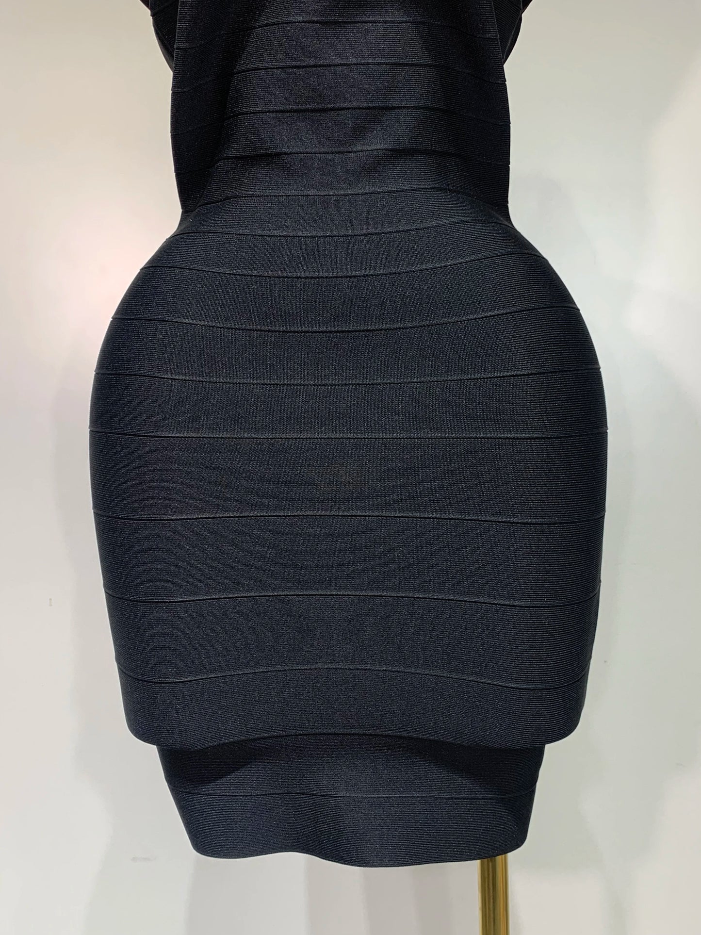 Sexy Strapless Black Off-shoulder Mini Bandage Celebrity Cocktail Party Evening Dress