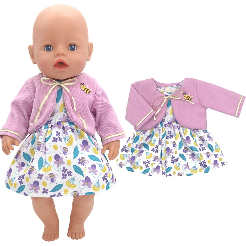 18 Inch 43cm Baby American Og Girl Doll Toys Costume Clothes