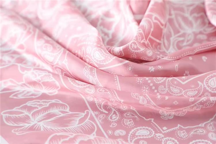 70cm Women Fashion Floral Print Square Silk Scarf Satin Shawl Wrap Scarves