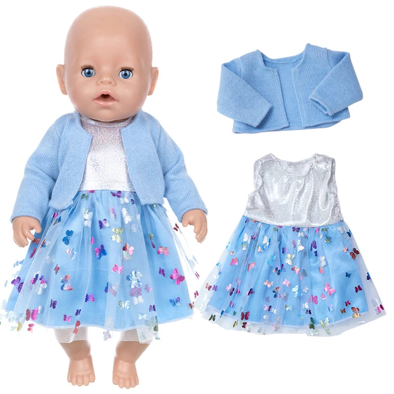18 Inch Girl Coat Dress Baby Doll Gift Toys Clothes