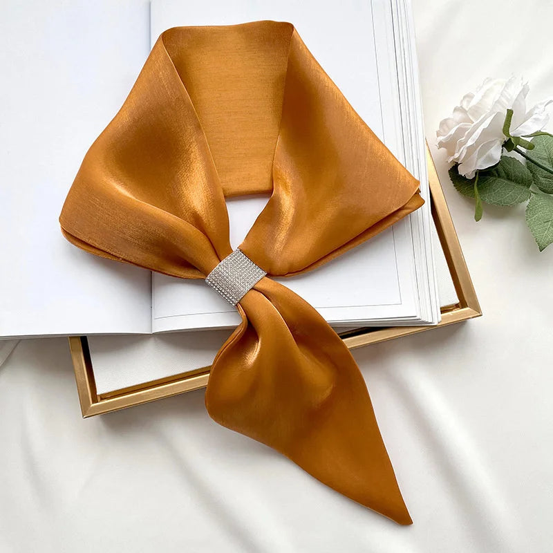 Women Fashion Small Silk Scarf Bandana Wrap Shawl Scarves