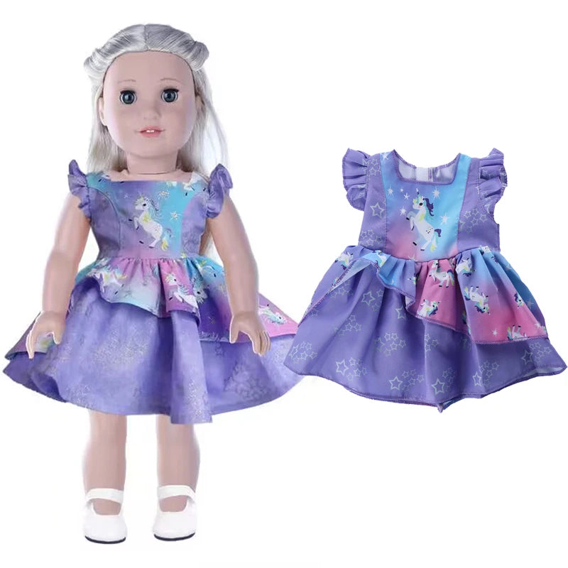 18 Inch 43cm Baby American Og Girl Doll Toys Costume Clothes