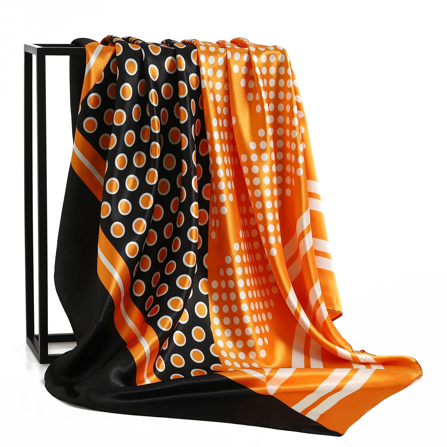 90*90cm Vintage Flowers Women Four Seasons Bandanna Designs Square Wrap Shawl Scarf Scarves fk3