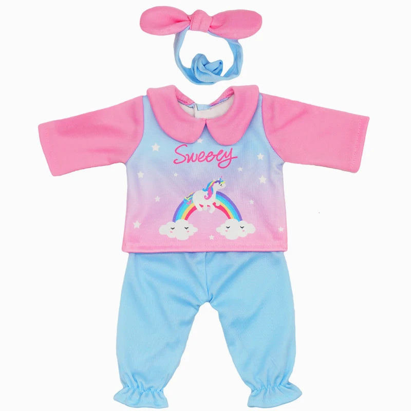 43cm Baby Doll Clothes 18 Inch American OG Girl Outfit Toys Wear d