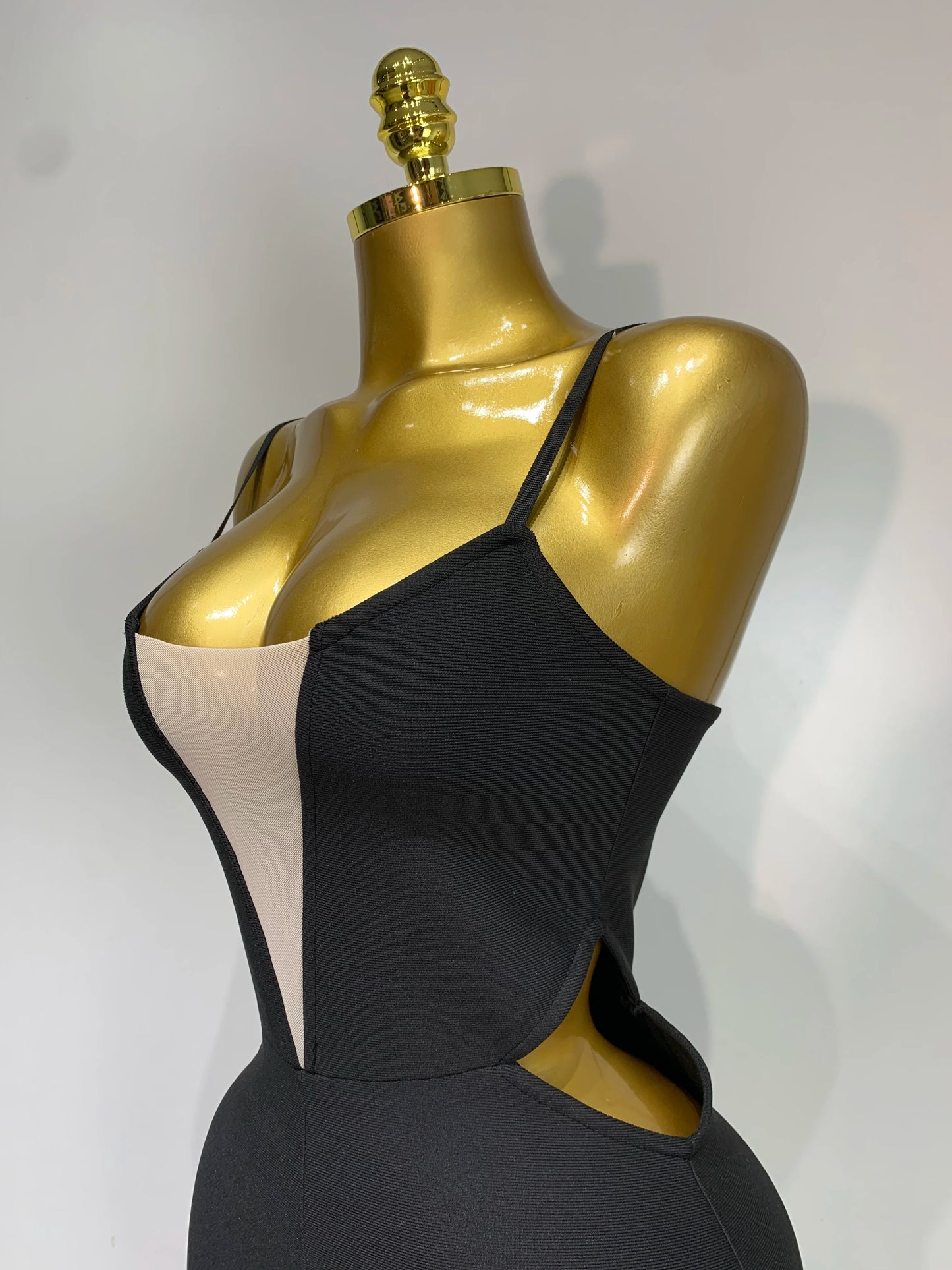 Sexy Backless Sleeveless Black Bandage Jumpsuit Club Cocktail Evening Dress