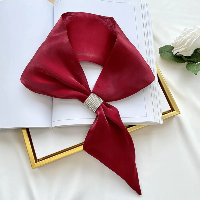 Women Fashion Small Silk Scarf Bandana Wrap Shawl Scarves
