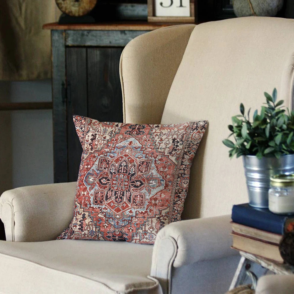 18x18 Inch 2pcs/Sets Abstract Design Carpet Pattern National Stylish Pillowcase Sofa Home Decor