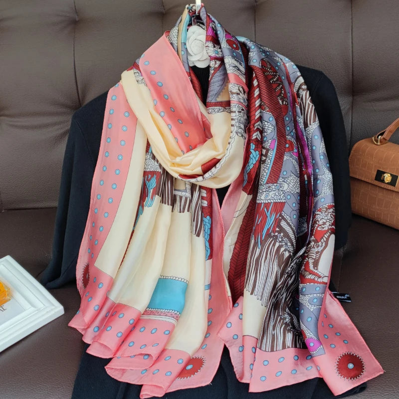 180X90cm Women Four Seasons Bandanna Designs Square Wrap Shawl Scarf Scarves kgL2