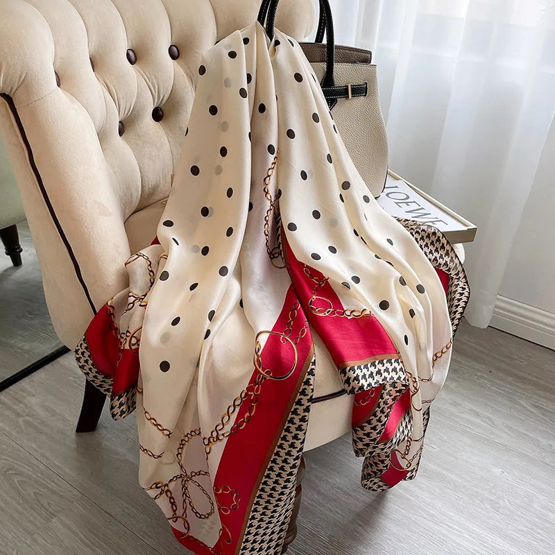180X90cm Women Four Seasons Bandanna Designs Square Wrap Shawl Scarf Scarves kgL8