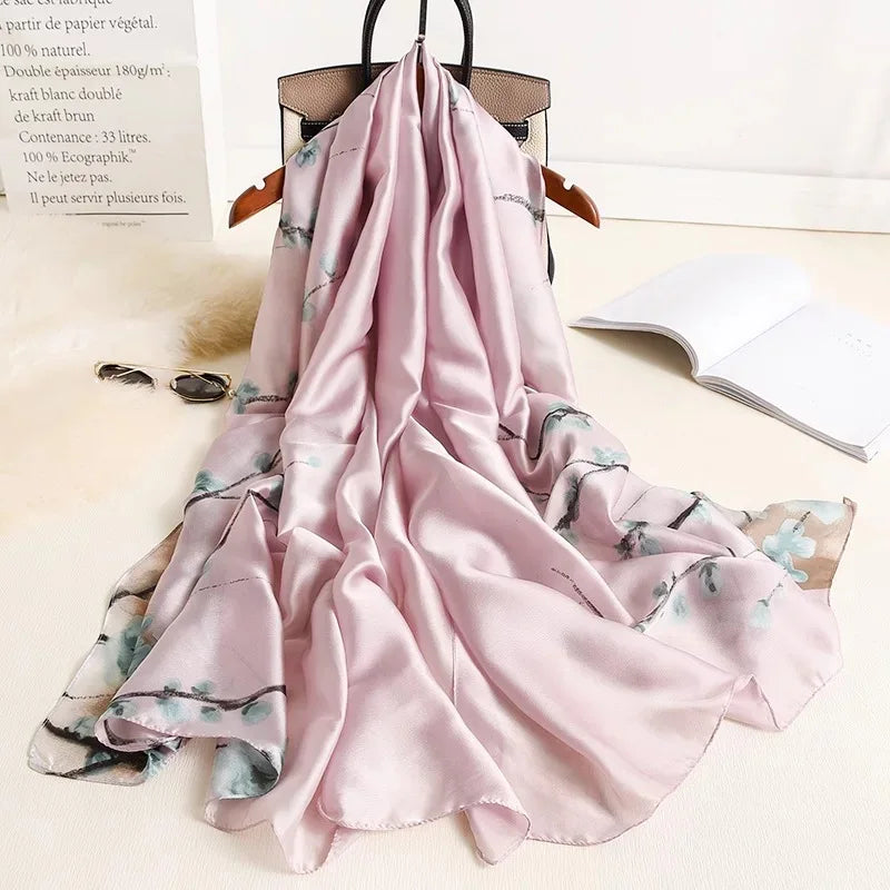 180X90cm Women Four Seasons Bandanna Designs Square Wrap Shawl Scarf Scarves kgL5