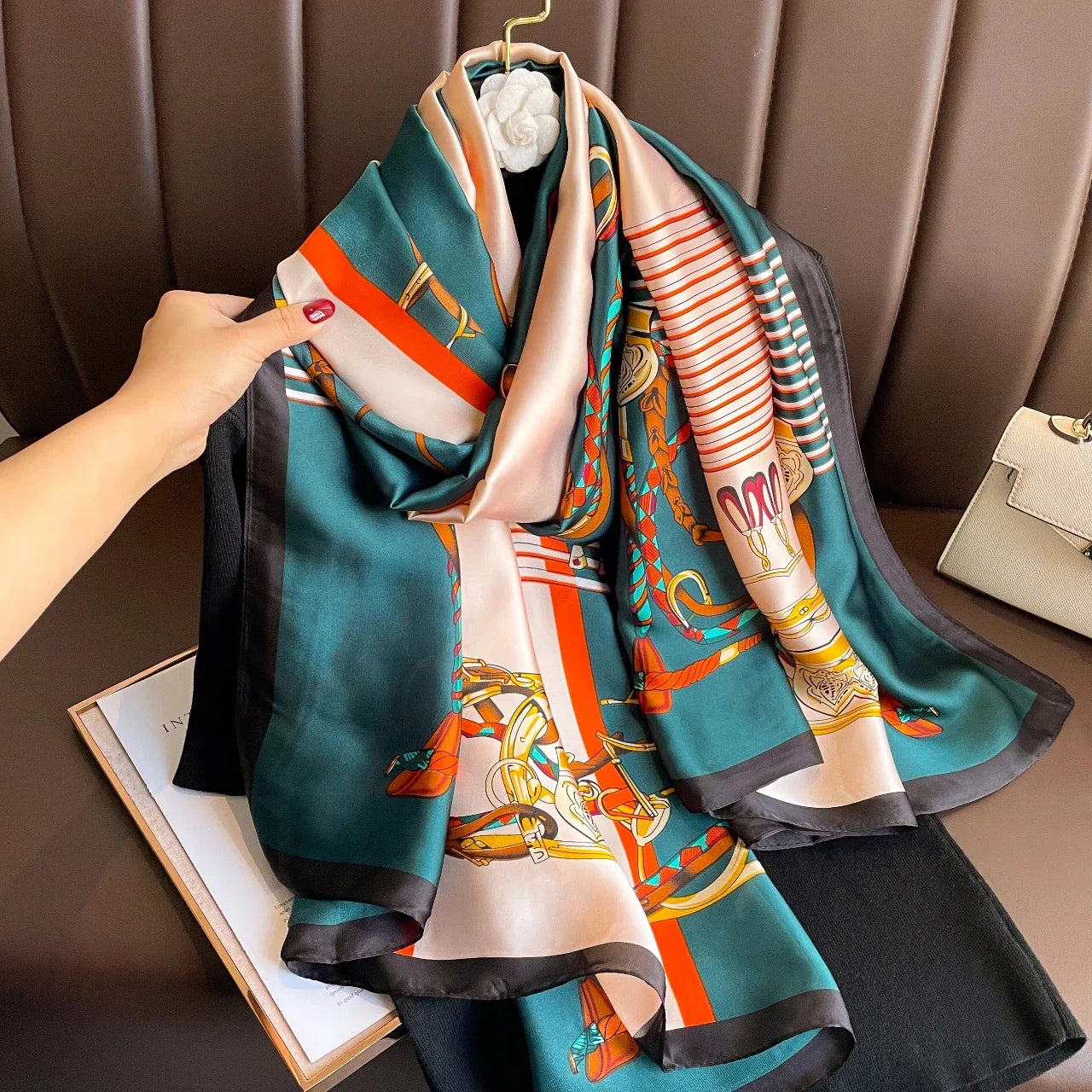 180X90cm Women Four Seasons Bandanna Designs Square Wrap Shawl Scarf Scarves kgL5